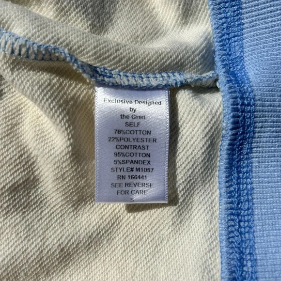 The GREii Velour/Velvet Blue Colorblock Tracksuit Lounge Retro Women’s Size S - Picture 11 of 15